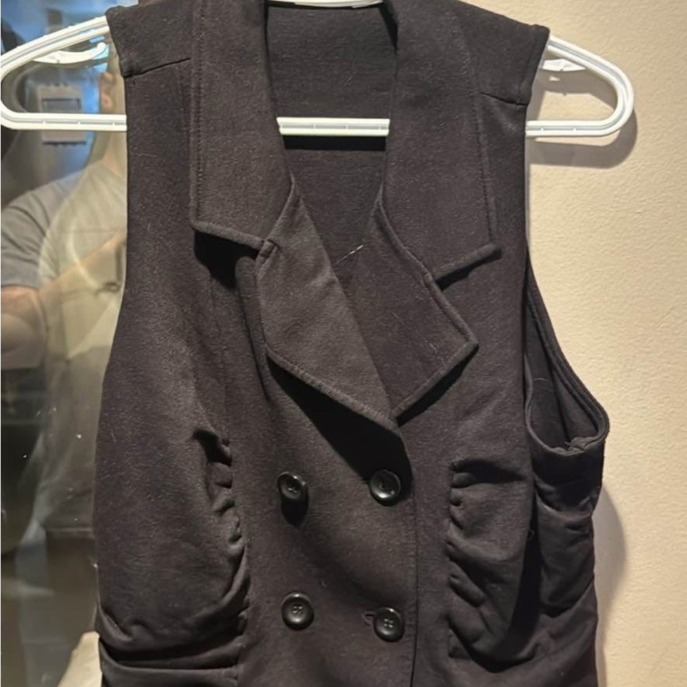 Ricki's Black Double-Breasted Vest